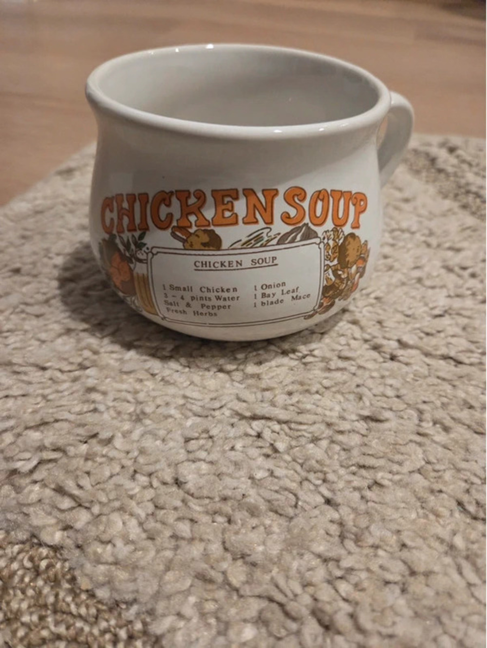 Vintage ceramic "Chicken Soup